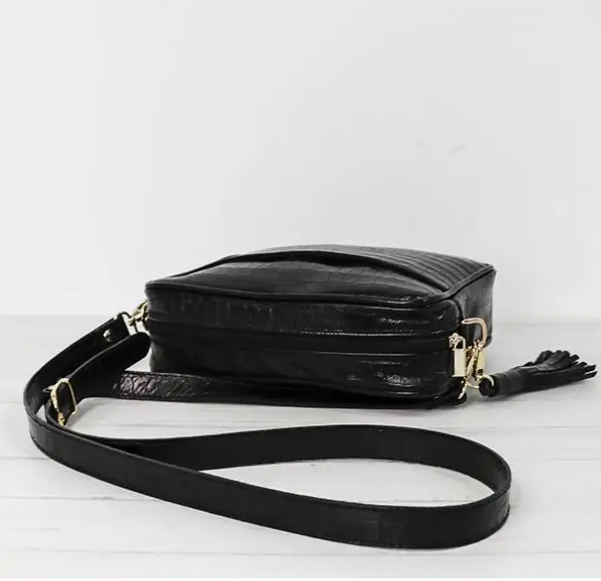 Carlota Crossbody Bag in Black
