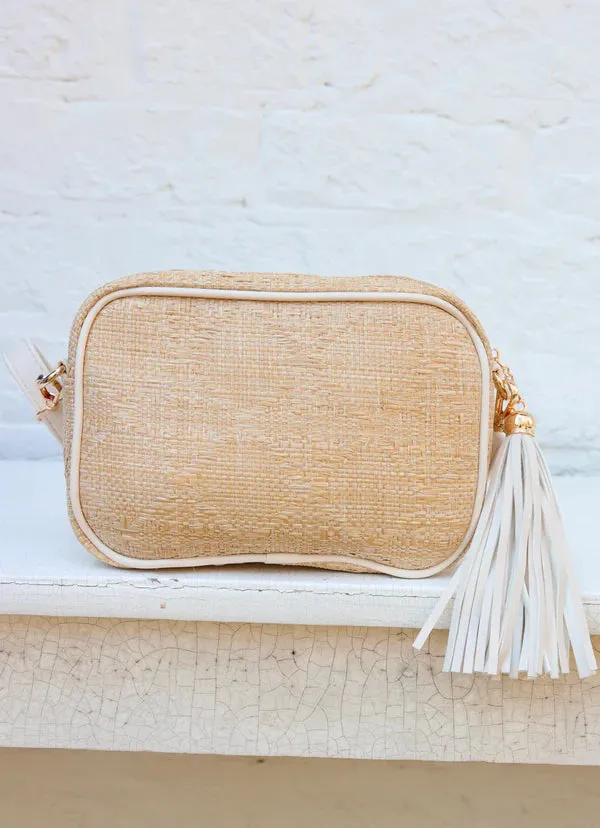 Caroline Hill - Margoe Crossbody "Natural Lattice Cream"