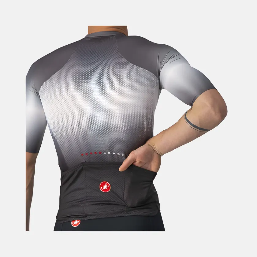 Castelli Aero Race 6.0 Men's Cycling Jersey -Black/Dark Grey
