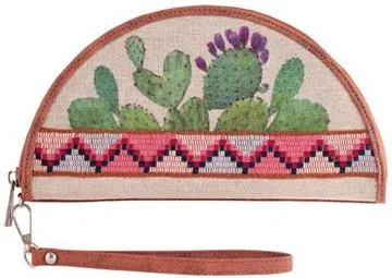 Catchfly Prickly Pear Cactus Semicircle Wallet