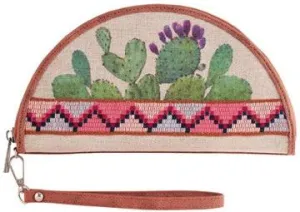 Catchfly Prickly Pear Cactus Semicircle Wallet