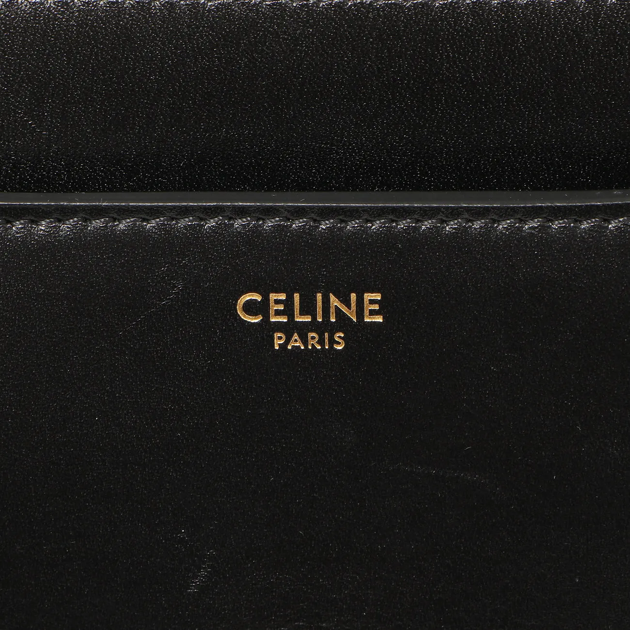 Celine Black Calfskin Small 16 Top Handle Bag