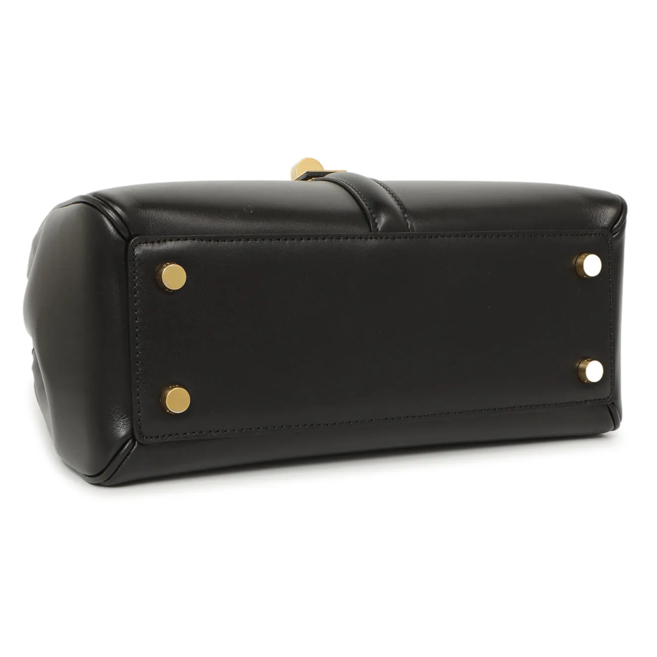 Celine Black Calfskin Small 16 Top Handle Bag