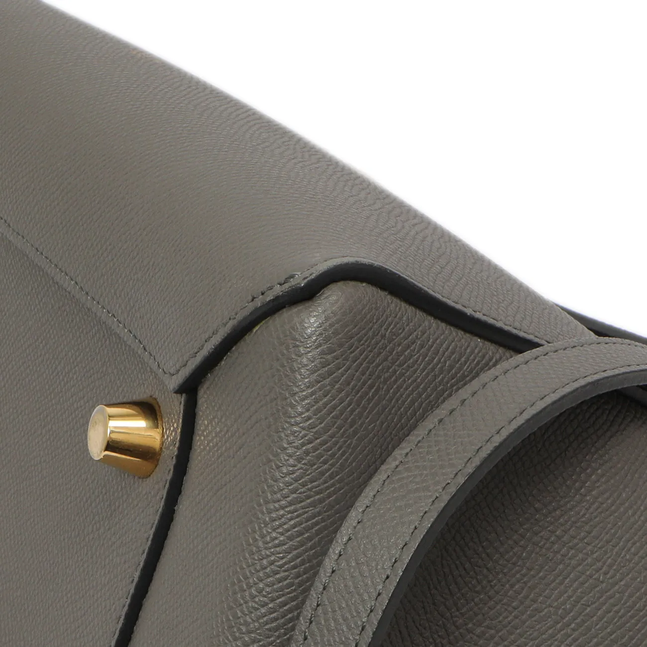 Celine Grey Grained Calfskin Mini Belt Bag