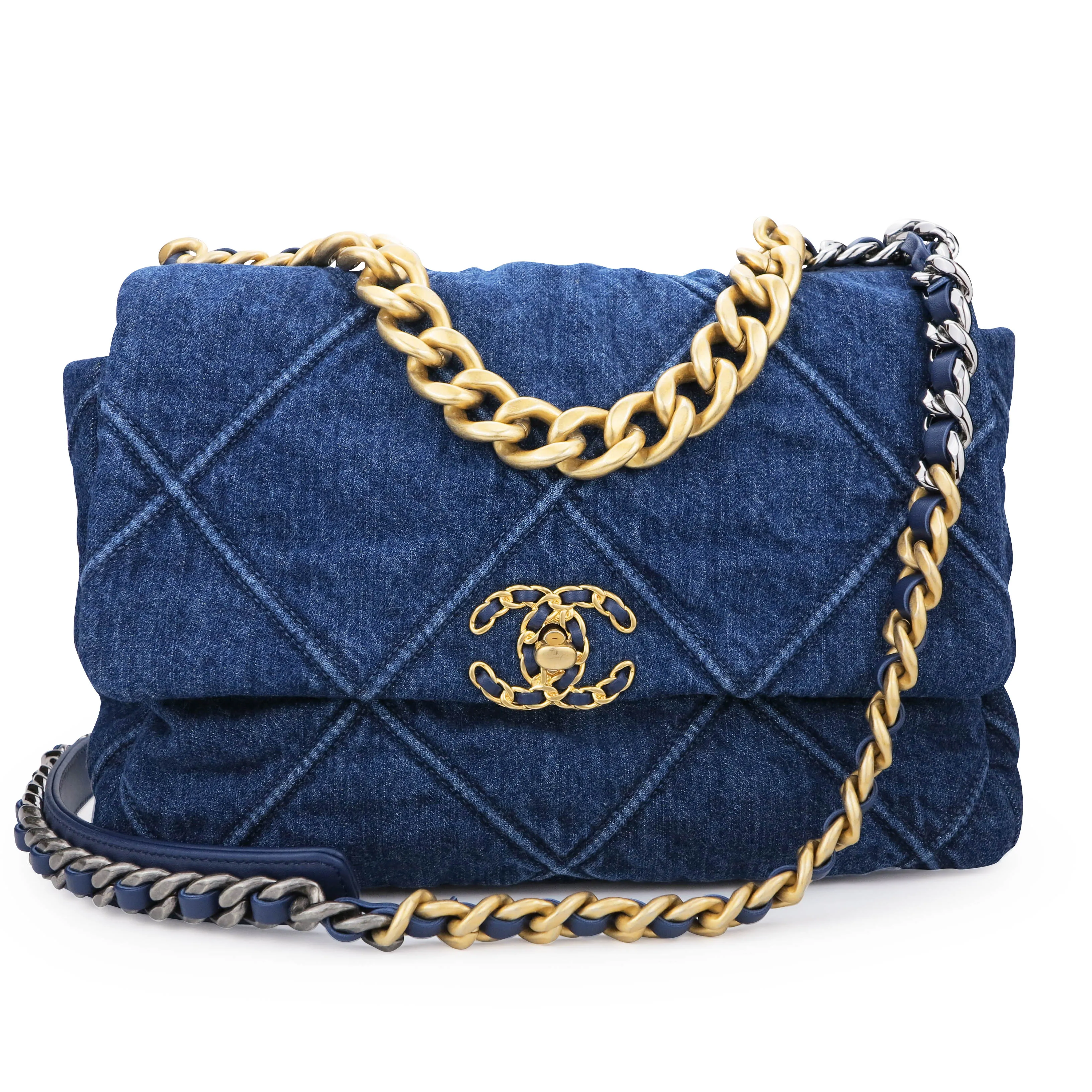 CHANEL 19 Medium Flap Bag in Denim