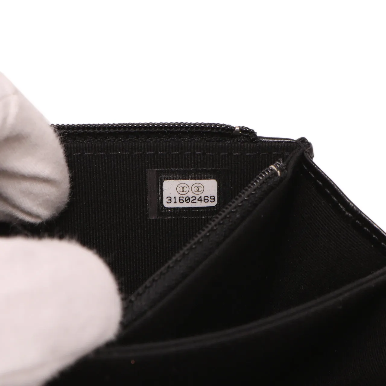 Chanel Black Quilted Calfskin Mini Maxi Pearls Wallet On Chain WOC