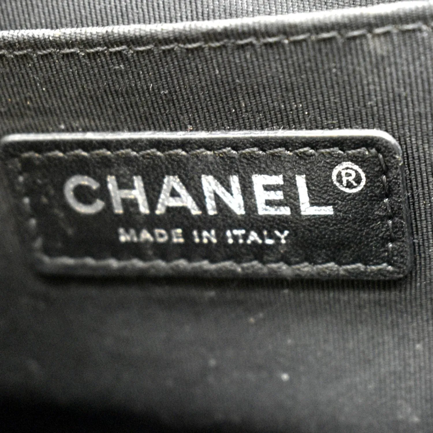 CHANEL Boy Small Quilted Lambskin Leather Shoulder Bag Black