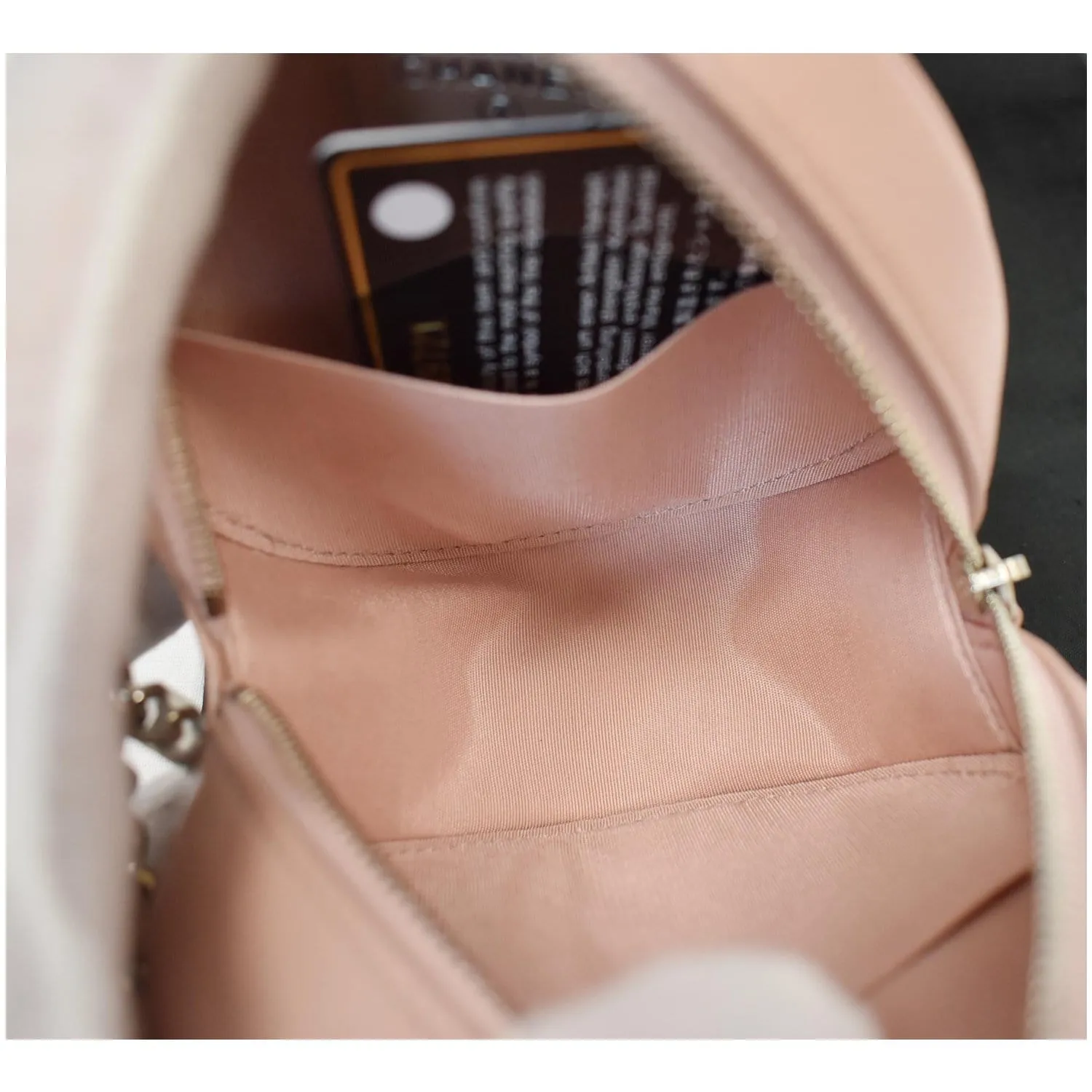 CHANEL Camellia Round Leather Crossbody Bag Light Pink