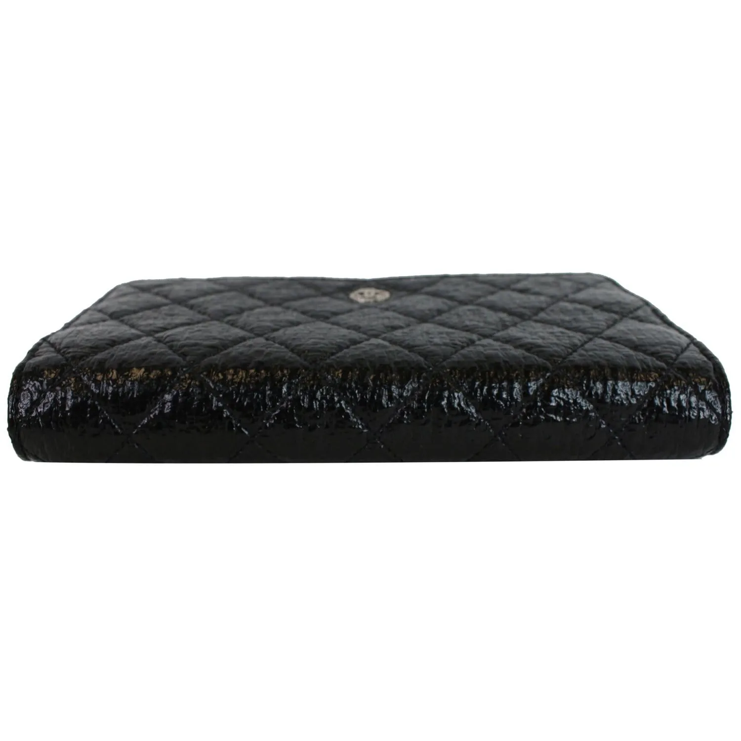 CHANEL CC Aged Lambskin Wallet on Chain WOC Crossbody Bag Black