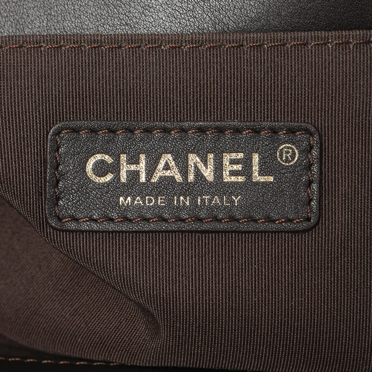 Chanel Dark Brown Quilted Calfskin Medium Boy Bag