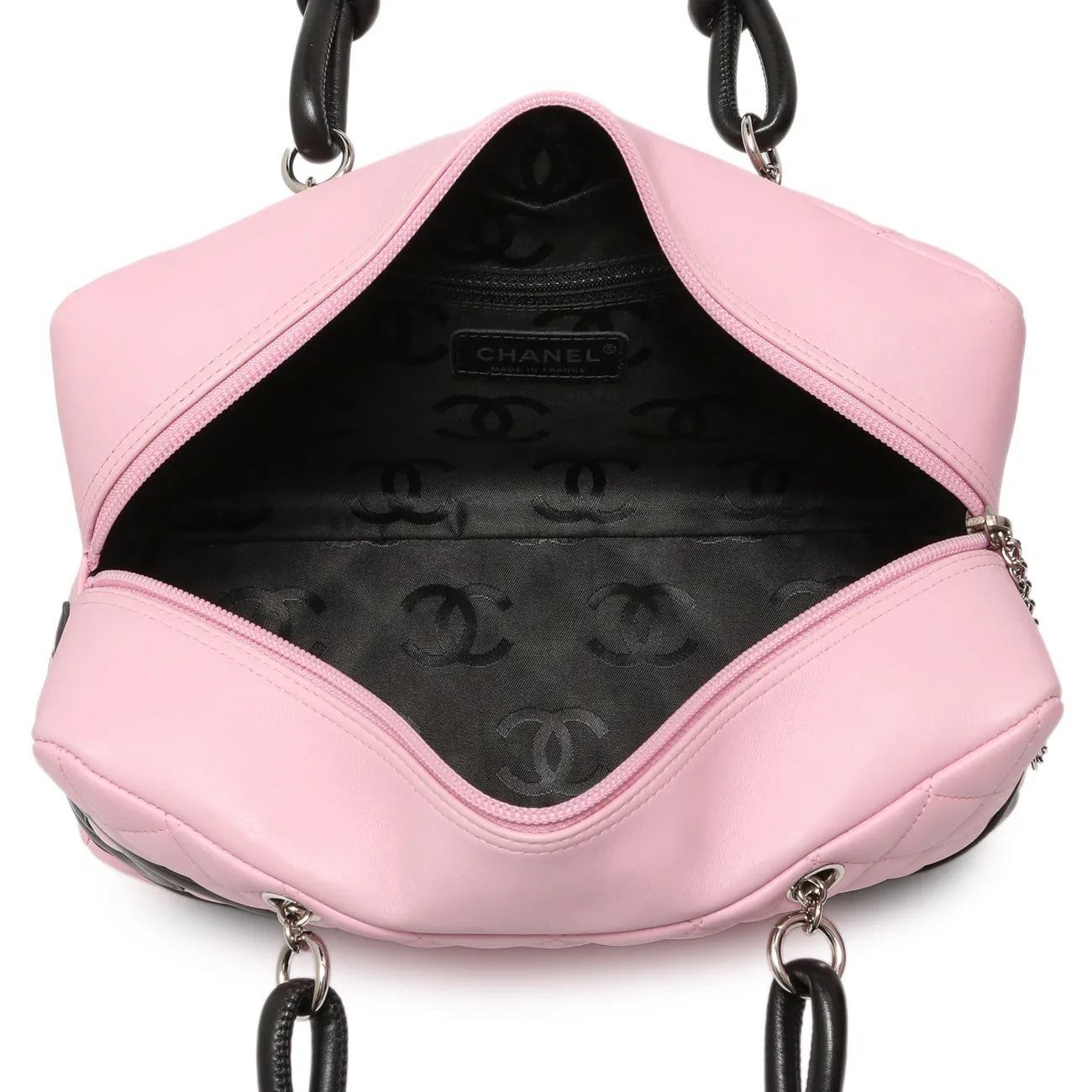 Chanel Pink Quilted Calfskin Large Cambon Bowler