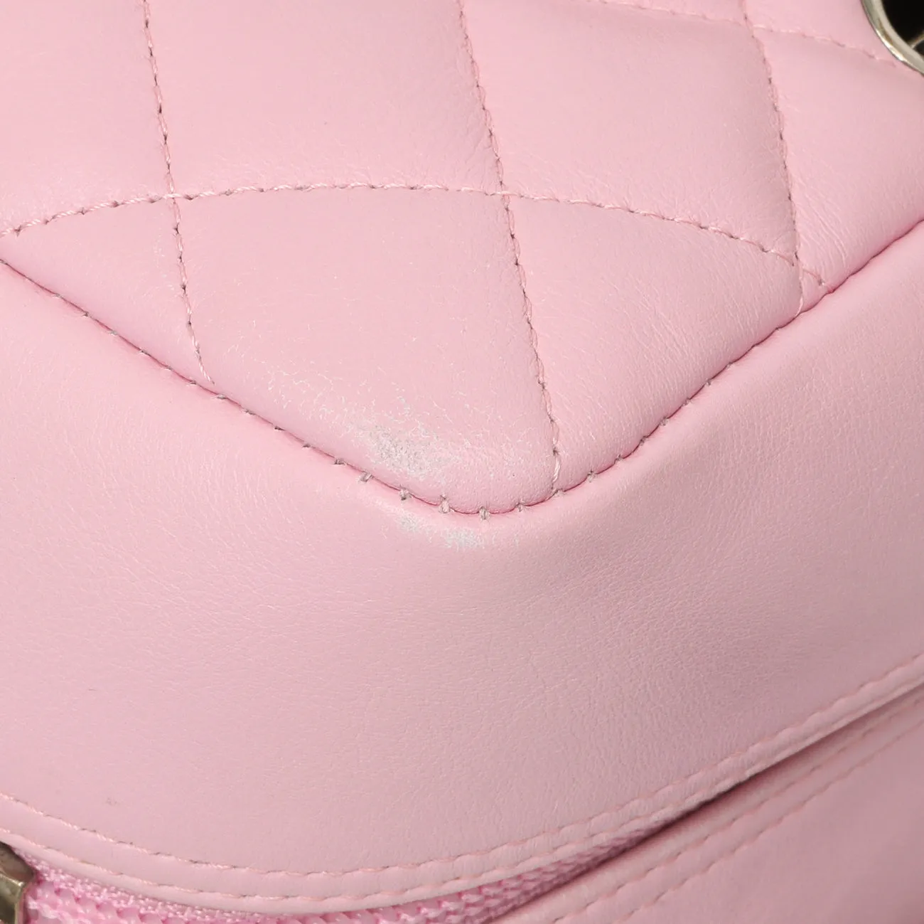 Chanel Pink Quilted Calfskin Large Cambon Bowler