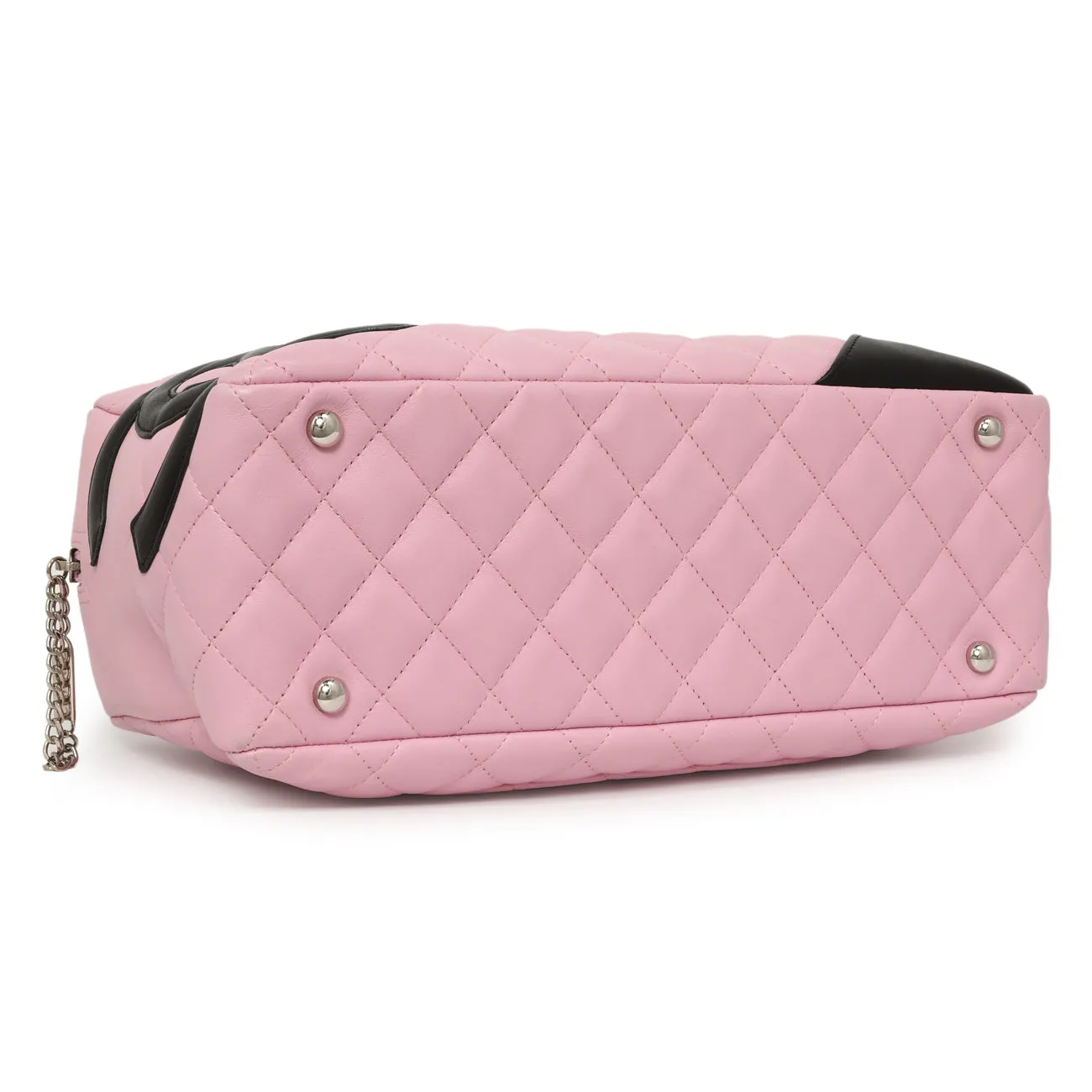 Chanel Pink Quilted Calfskin Large Cambon Bowler