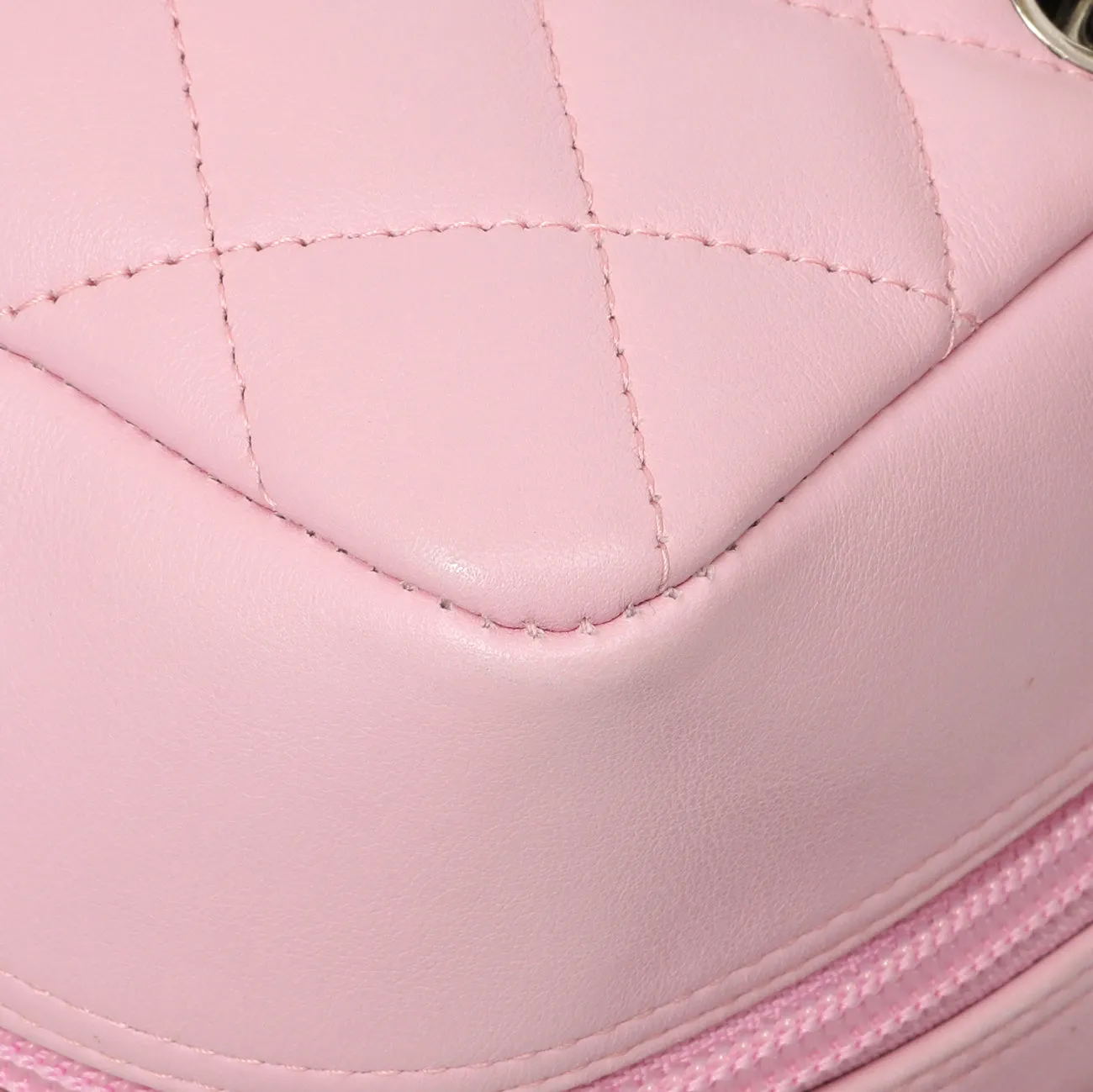 Chanel Pink Quilted Calfskin Large Cambon Bowler