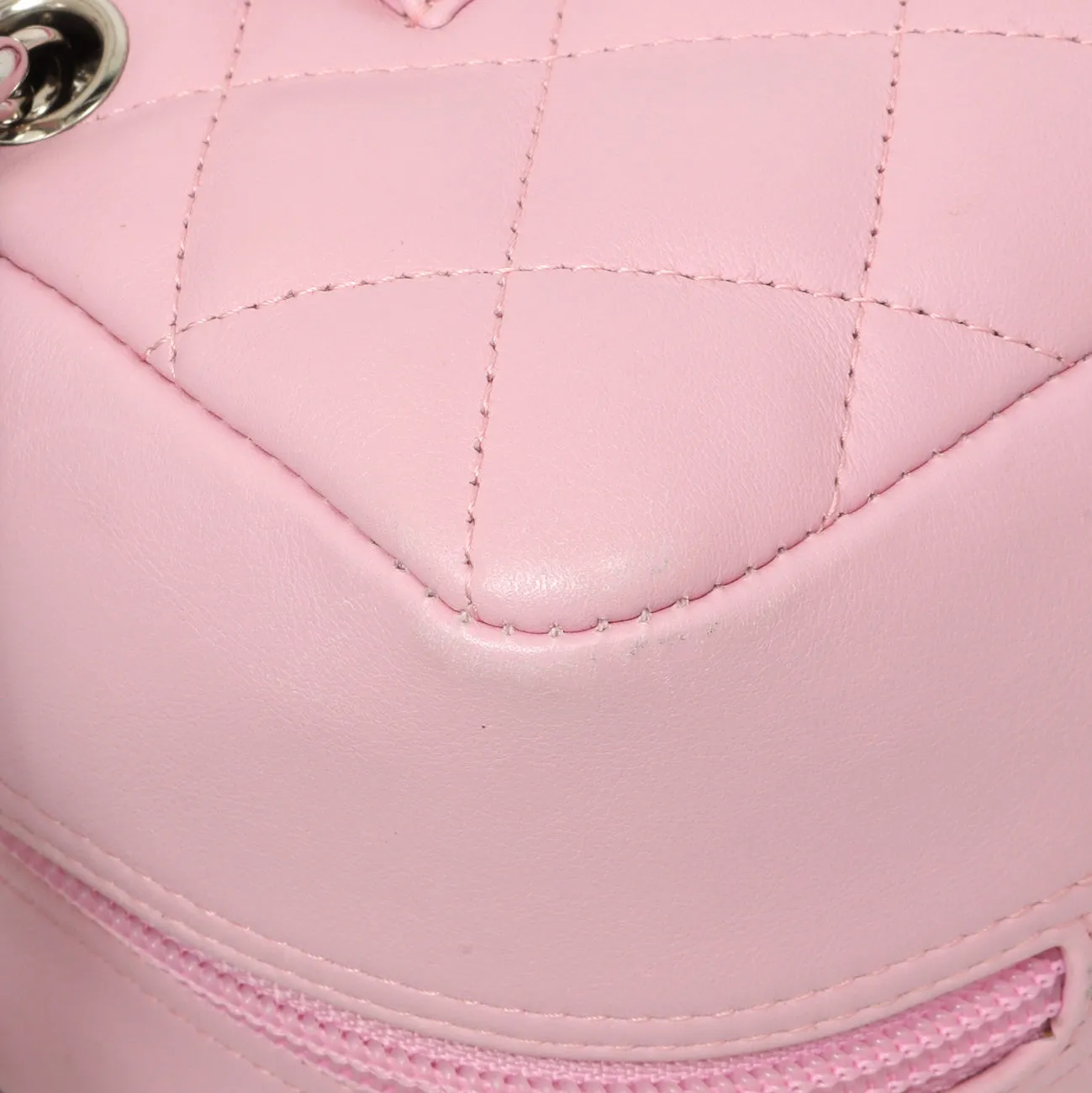 Chanel Pink Quilted Calfskin Large Cambon Bowler