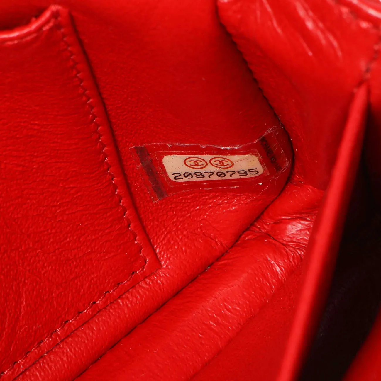 Chanel Red Patent Chevron Extra Mini Rectangular Flap