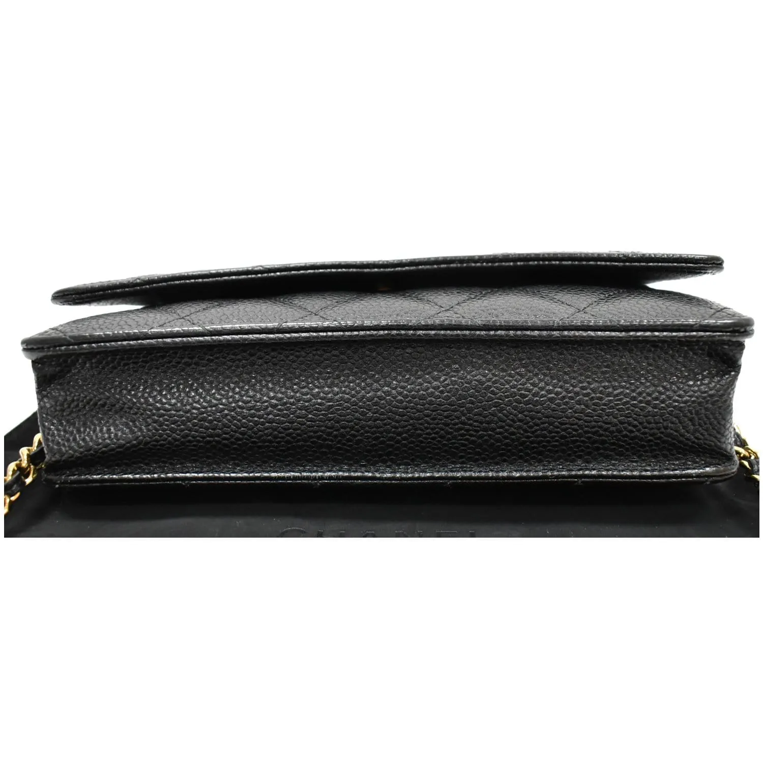 CHANEL Wallet on Chain WOC Caviar Leather Crossbody Bag Black