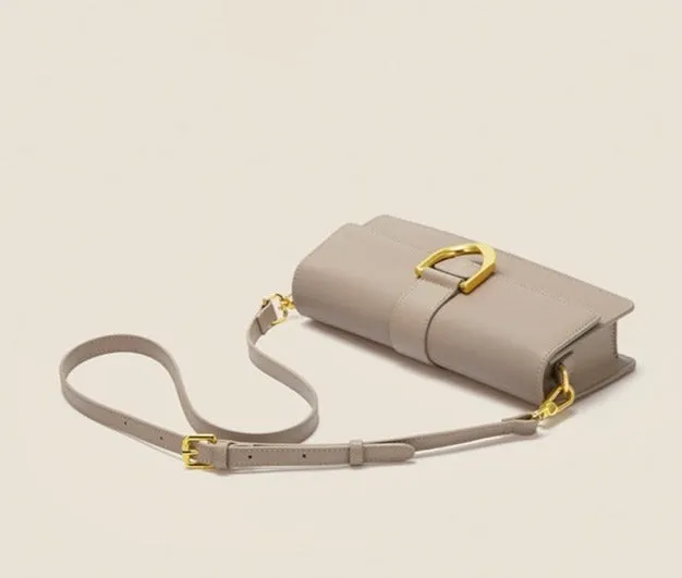 Chic Snap-Shut Leather Crossbody Bag Shoulder Bag for Women - One Size