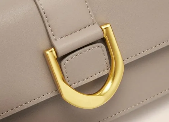 Chic Snap-Shut Leather Crossbody Bag Shoulder Bag for Women - One Size