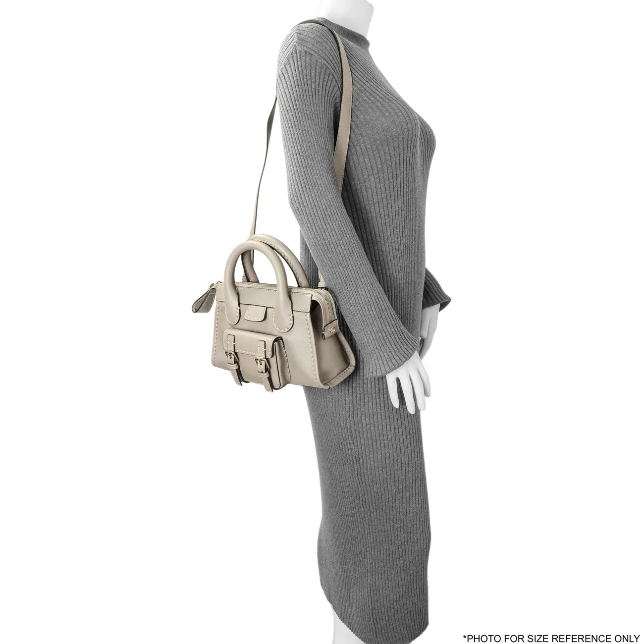 Chloe Cashmere Grey Buffalo Mini Edith