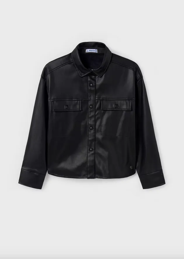 Chloe Leatherette Shirt