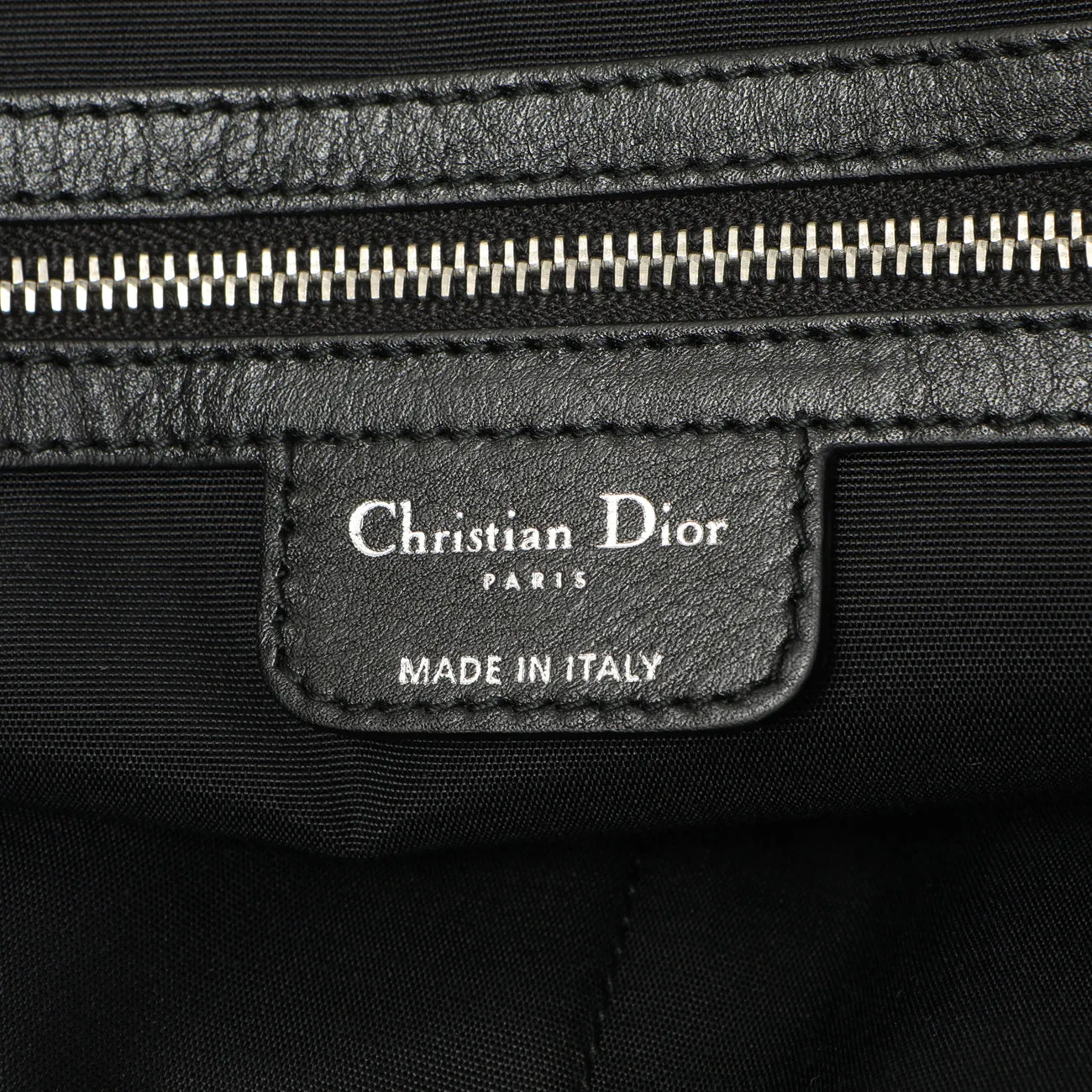 Christian Dior Black Coated Canvas Cannage Small Panarea Tote