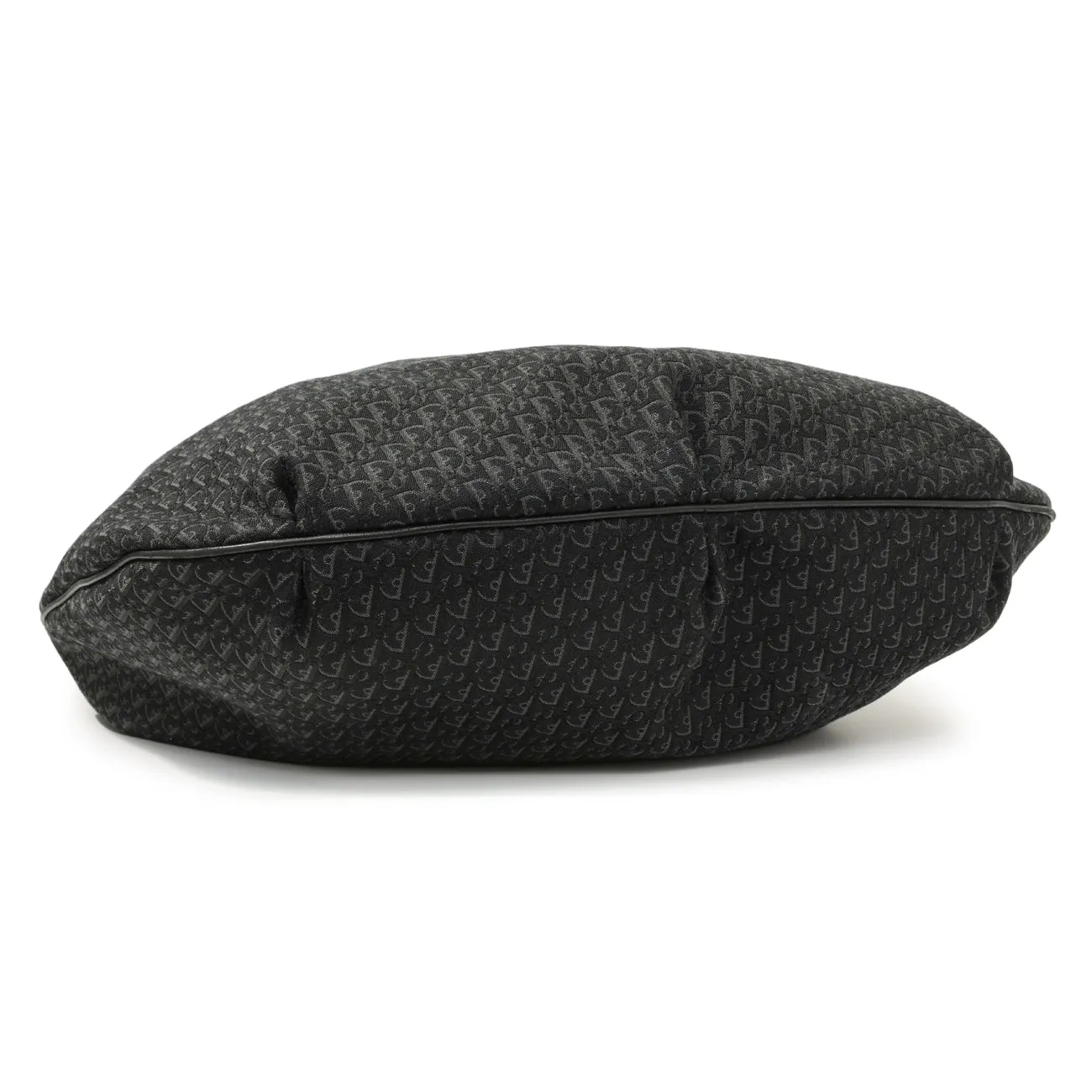Christian Dior Black Monogram Buckle Hobo