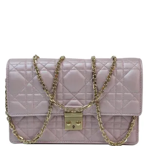 CHRISTIAN DIOR Miss Dior Promenade Wallet on Chain Crossbody Bag Light Pink - Last Call
