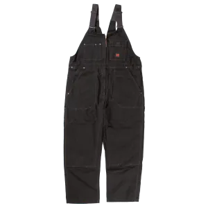 CL763716-XL-Drk Brn Tough Duck Bib Overall w/Zip Unlined