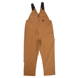 CL763726-4XL-BROWN Tough Duck Bib Overall w/Zip Unlined
