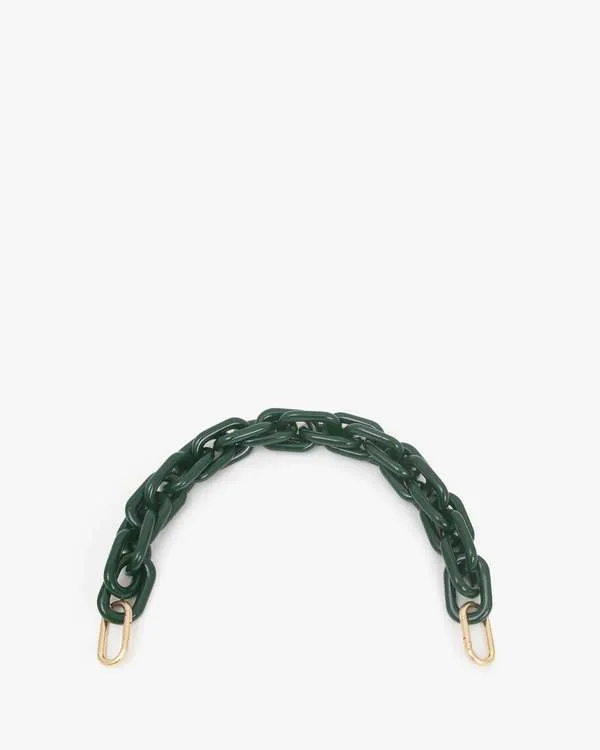 Clare V. Shortie Strap in Fern Resin