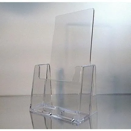 Clear Acrylic 4" x 9" Tri-Fold Brochure Holder