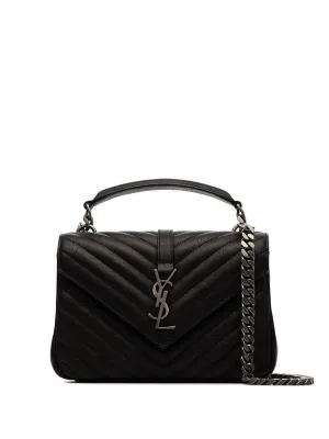College medium leather shoulder bag