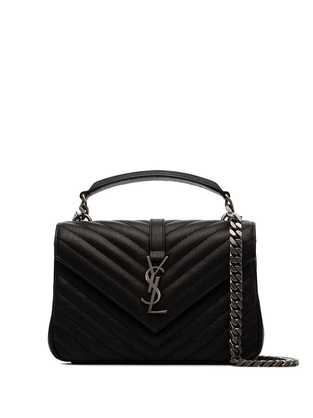College medium leather shoulder bag