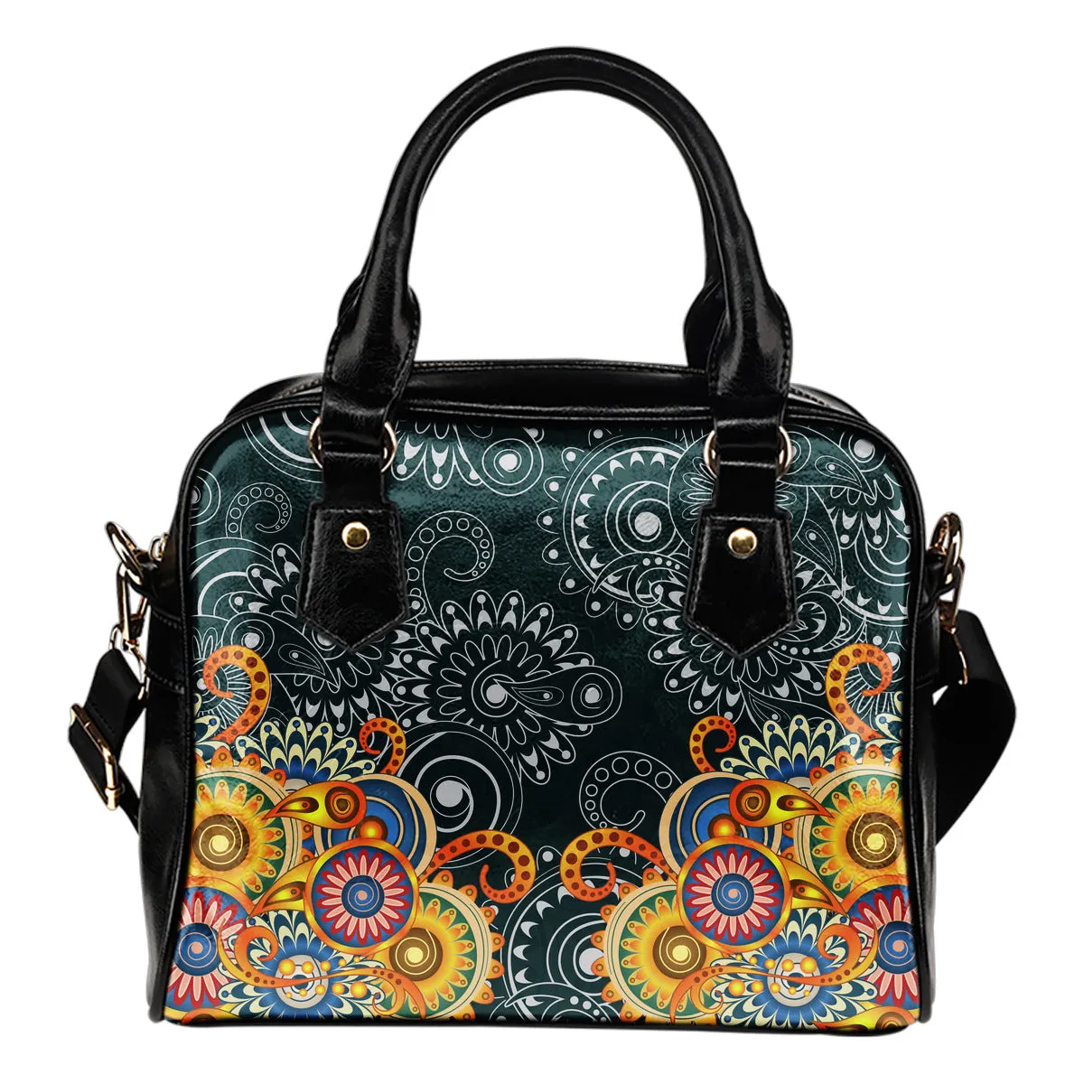 Colorful Mandala Shoulder Handbag