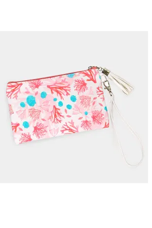Coral Shell Wristlet