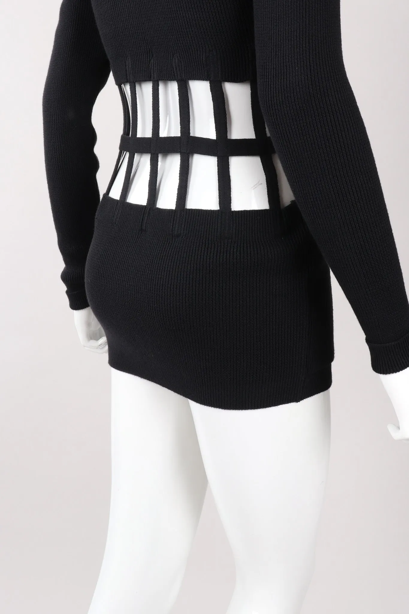 Corset Cage Cutout Cardigan