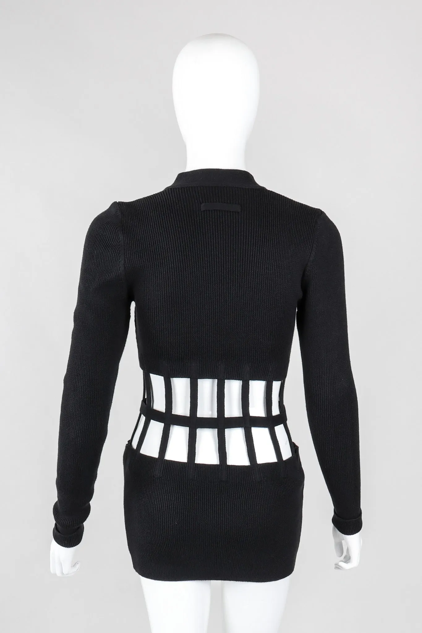 Corset Cage Cutout Cardigan