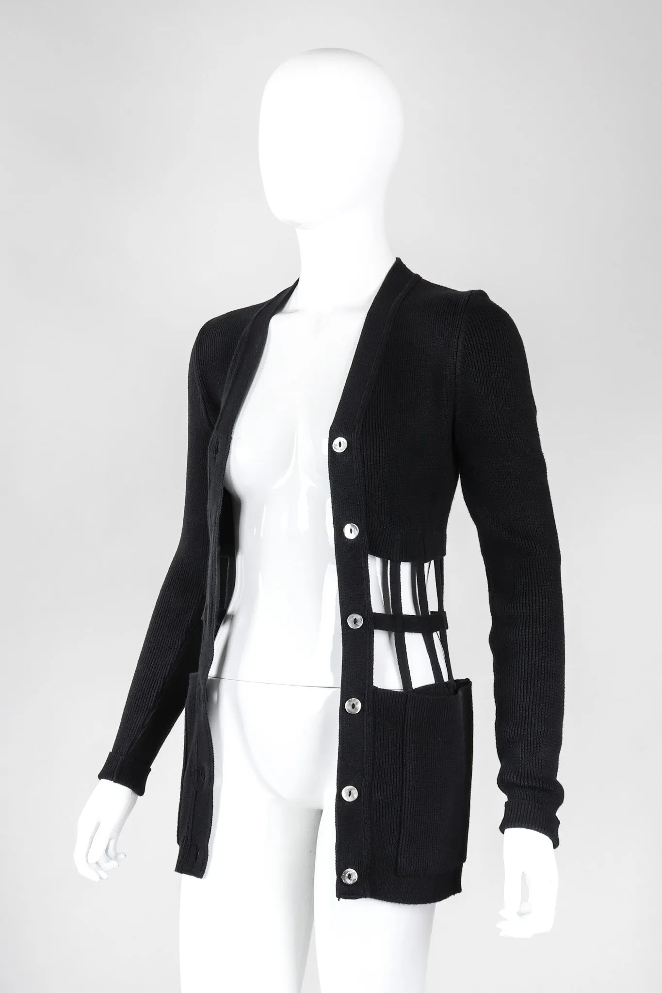 Corset Cage Cutout Cardigan