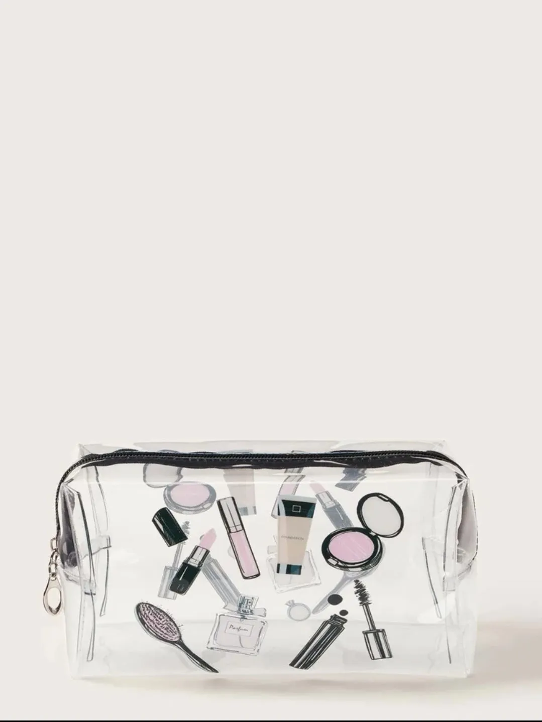 Cosmetics Pattern Clear Makeup bag