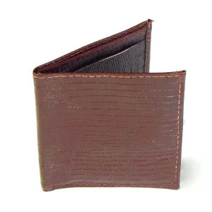 Credit Card Biillfold- Embossed Brown Print