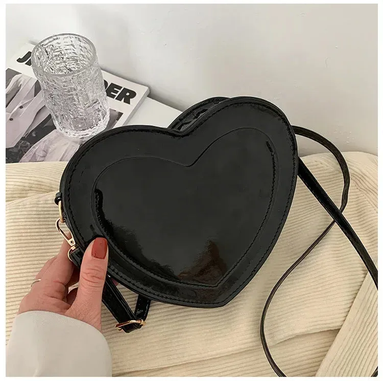 Crossbody Bags Purses Cute Peach Heart Shaped Handbags Trendy Fashion Simple Western Style Popular Bags for Women
