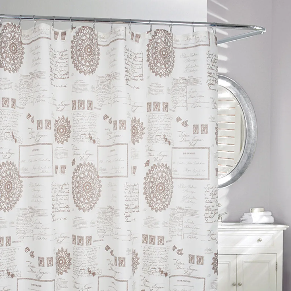 Daniadown Home Script Shower Curtain!