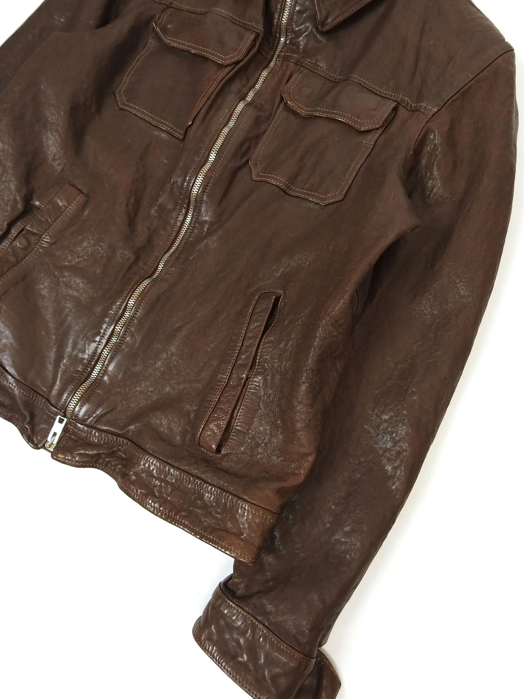 Dfour Leather Jacket Size 50