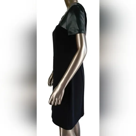 DKNY leather cutout dress 10 Brand New