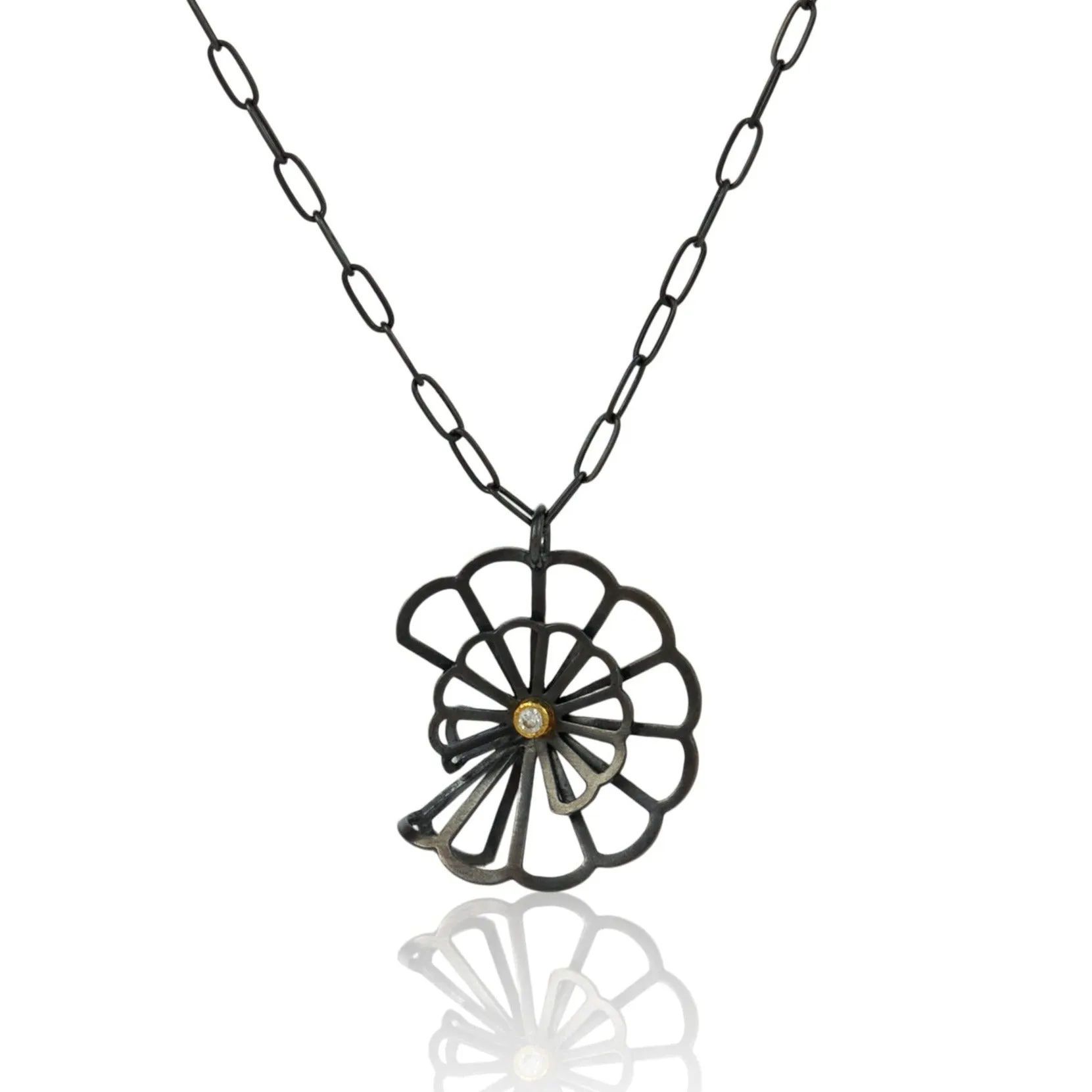double fold cloud necklace