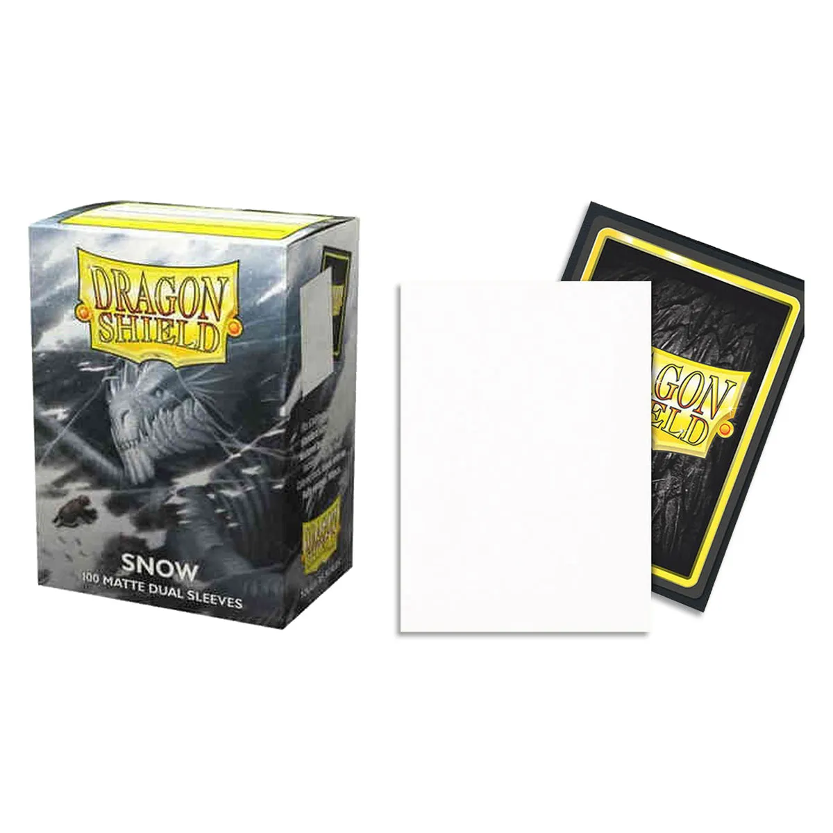 Dragon Shield 100ct Standard Dual Matte Snow White Mirin Sleeves