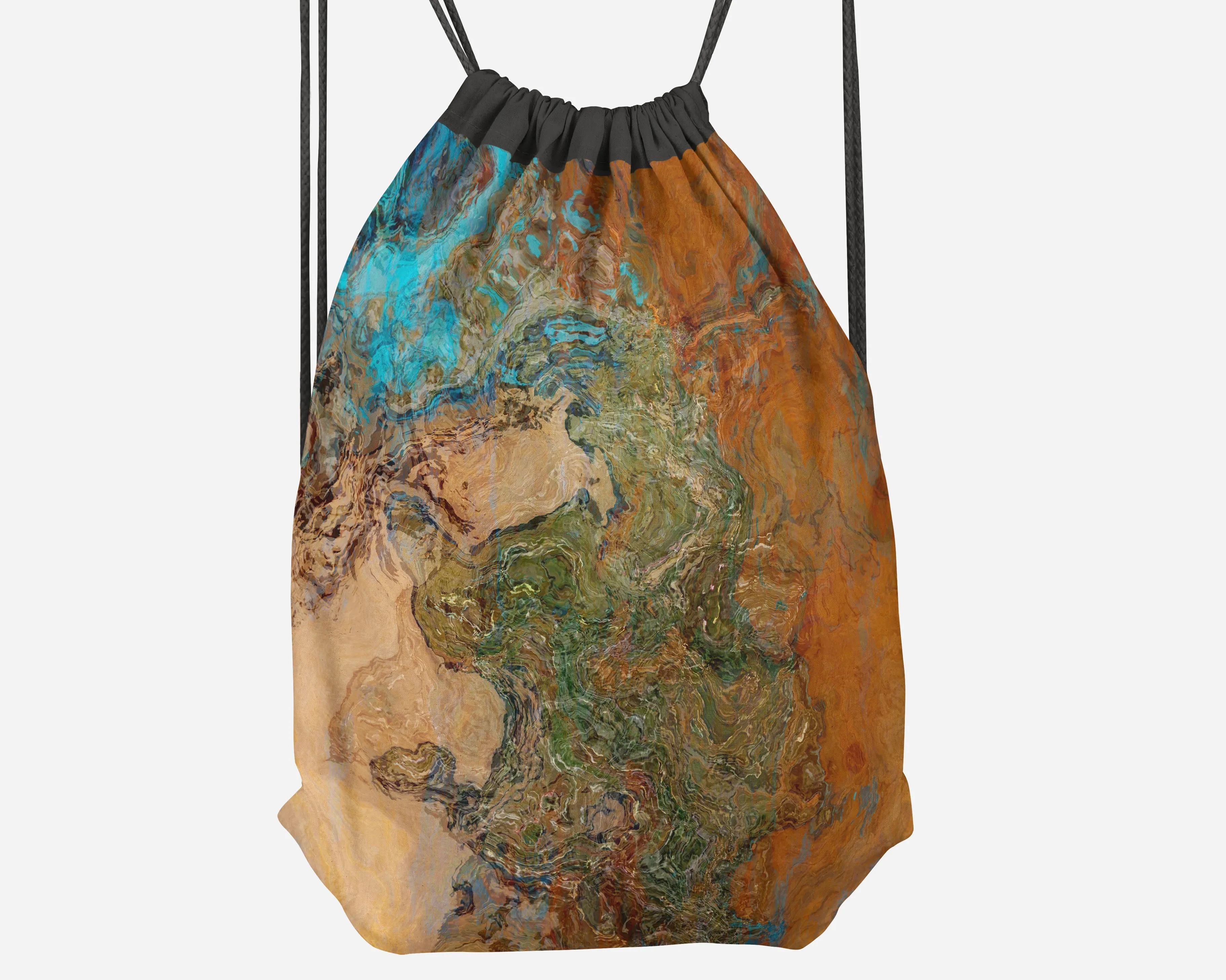 Drawstring Sling Bag, Canyon Sunset