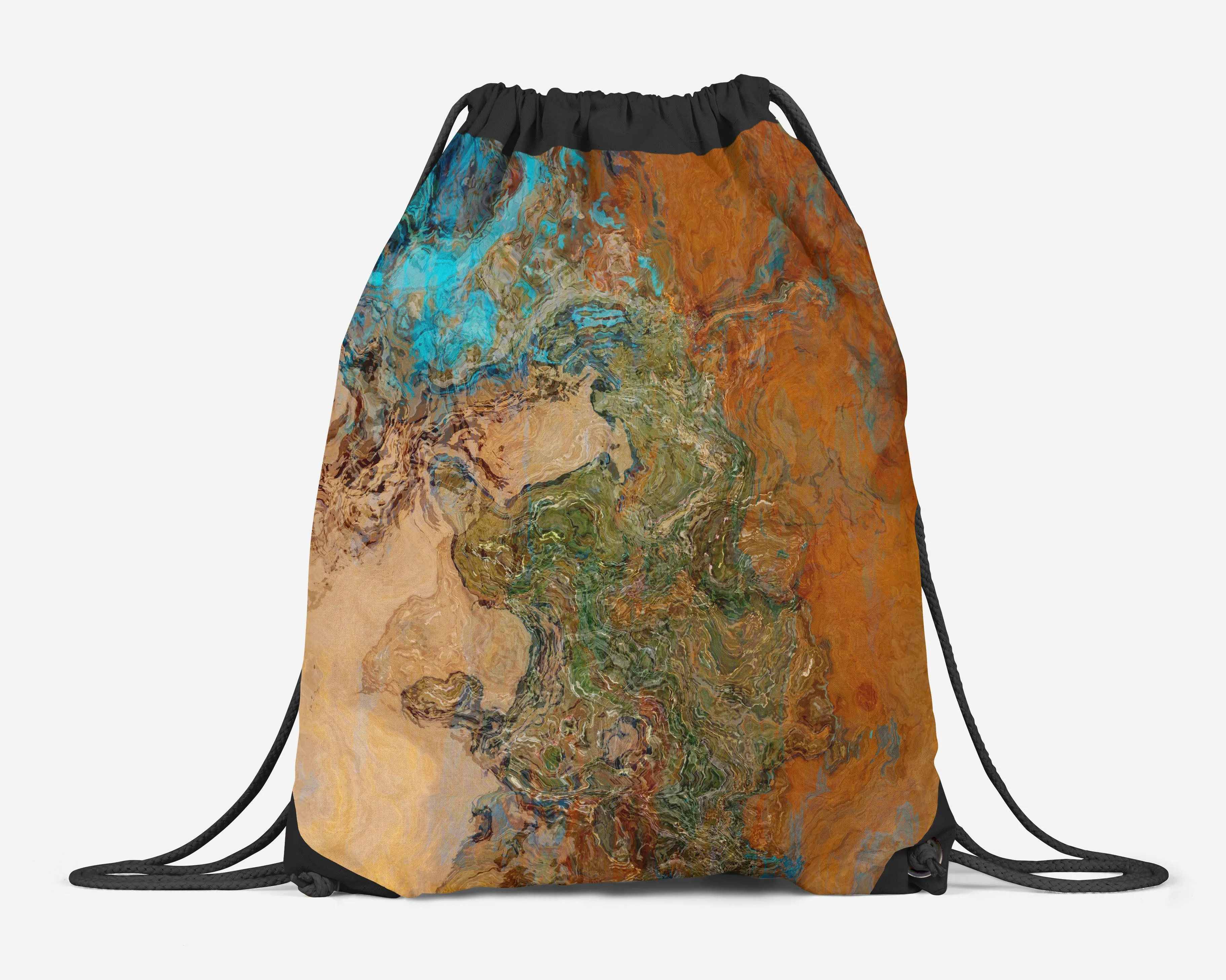 Drawstring Sling Bag, Canyon Sunset