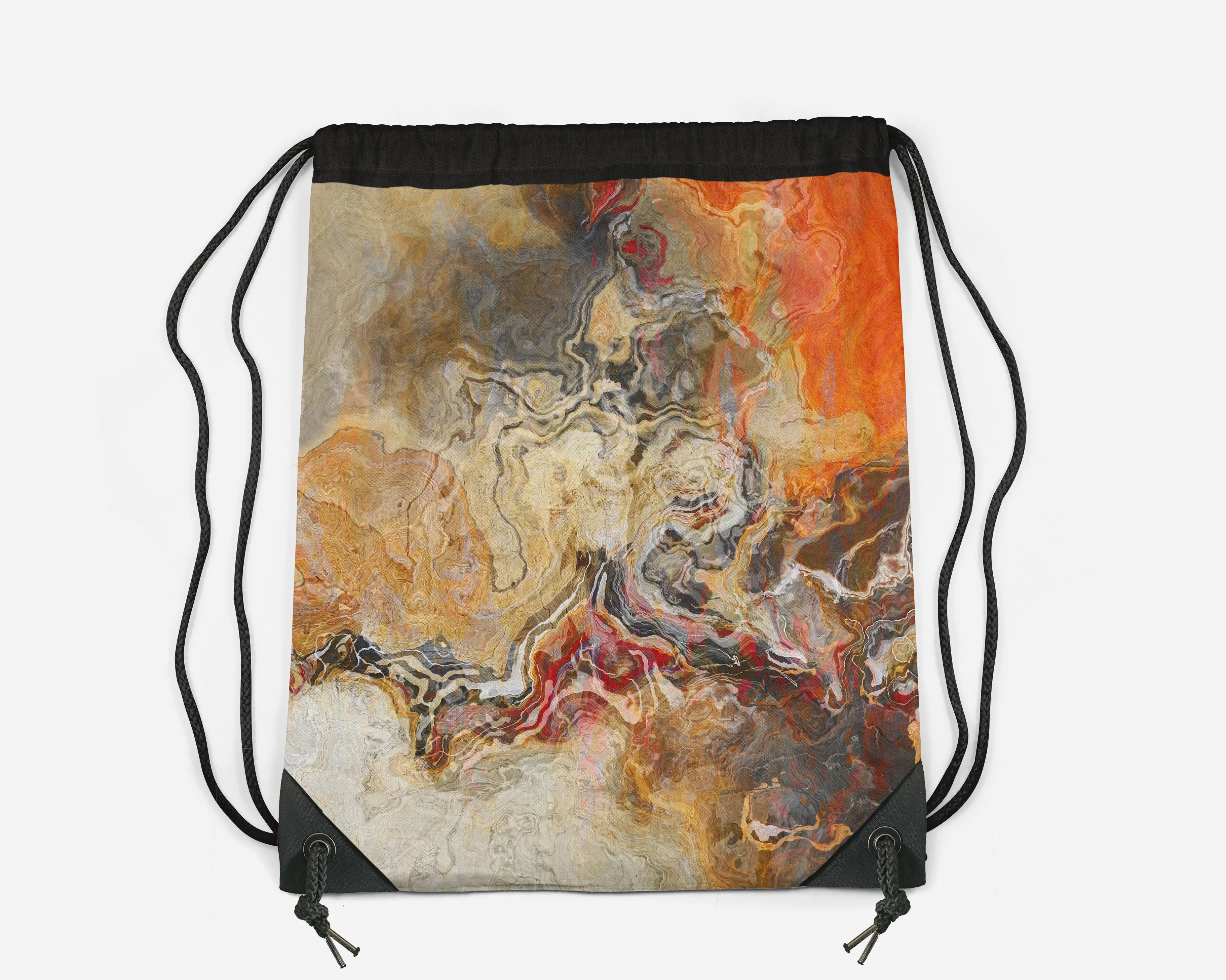 Drawstring Sling Bag, Cinnamon River